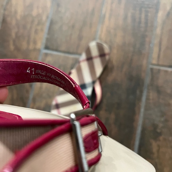 Burberry Sandals Women Size 41 Red US size 10.5 - Picture 12 of 12